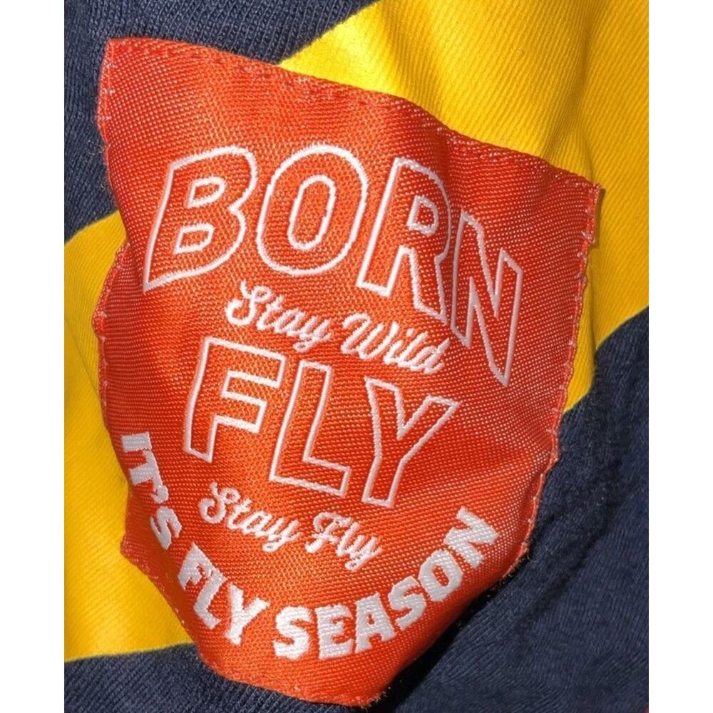 Men's Born Fly Red Multicolor Graphic Long Sleeve T Shirt - Size 4X - Picture 5 of 8